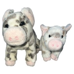 Douglas Cuddle Toy Pauline Pig And Baby Piglet Lot Of 2 Plush Stuffed Animals